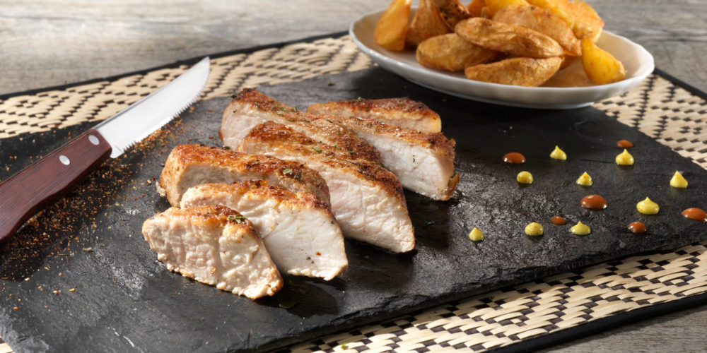 Tagliata di Lonza suino marinata Fiorani g 250 Skin
