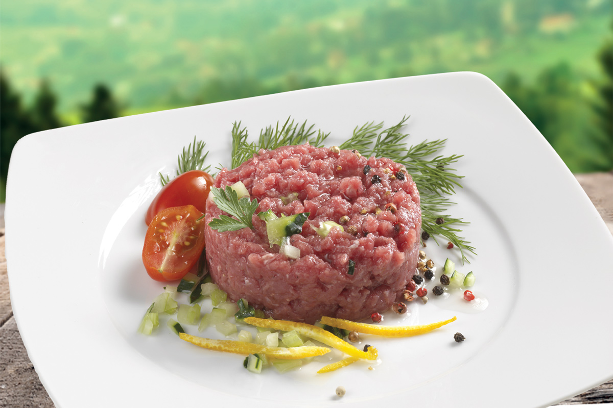 2 Fiorani Veal Beef Tartare 210 g Skin pack