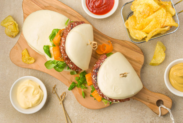 Bao buns burger