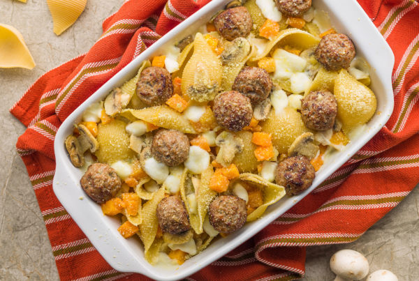 Pasta al forno con polpette