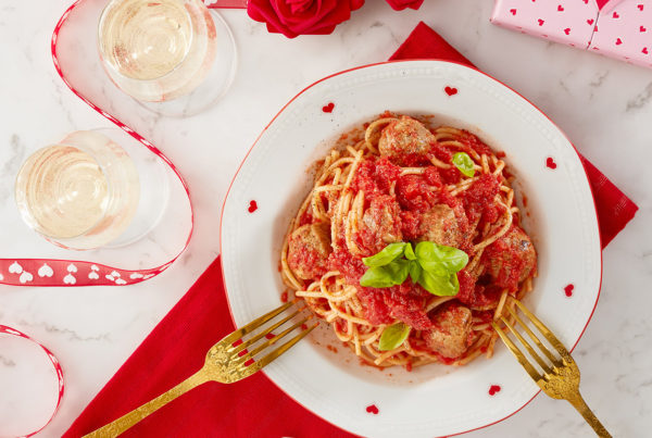 Ricetta fiorani carni spaghetti con polpette san valentino