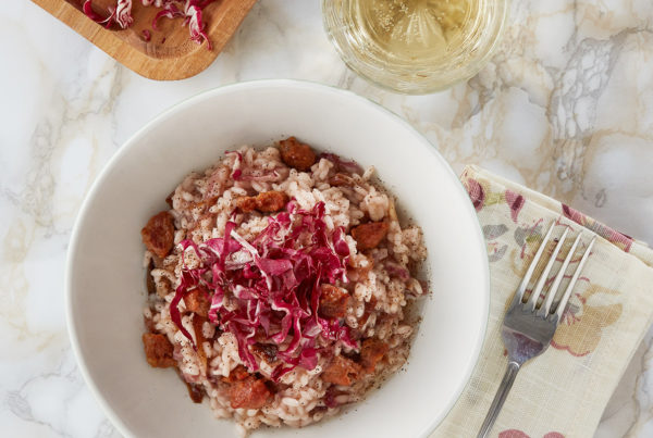 Ricetta fiorani risotto e radicchio piccante